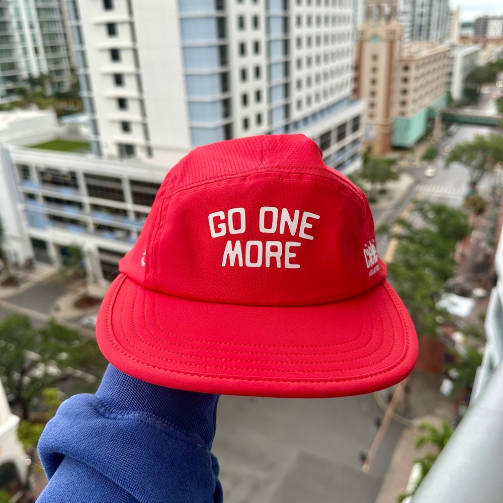 Red 'Go One More' Cap